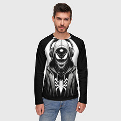 Лонгслив мужской Venom black, цвет: 3D-принт — фото 2