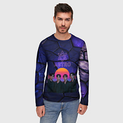 Лонгслив мужской Astro retro style, цвет: 3D-принт — фото 2