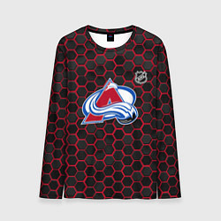 Лонгслив мужской Колорадо Эвеланш - соты с подсветкой, цвет: 3D-принт