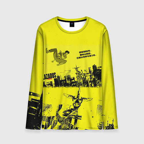 Мужской лонгслив Лазарь аниме обложка / 3D-принт – фото 1