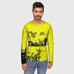 Лонгслив мужской Лазарь аниме обложка, цвет: 3D-принт — фото 2