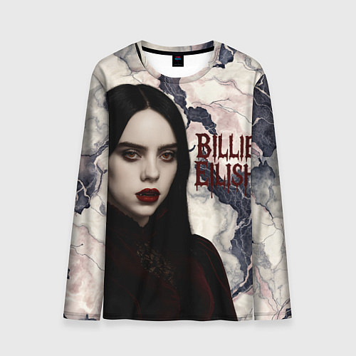 Мужской лонгслив Билли Айлиш в стиле готики / 3D-принт – фото 1