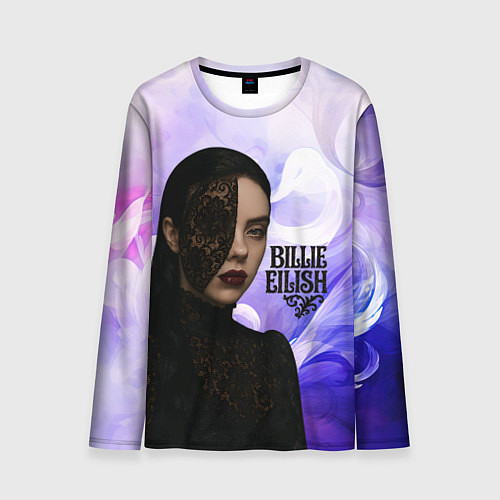 Мужской лонгслив Готический стиль Билли Айлиш / 3D-принт – фото 1