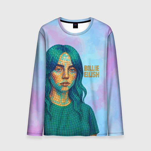 Мужской лонгслив Билли Айлиш из мозаики / 3D-принт – фото 1