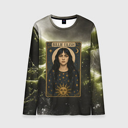 Лонгслив мужской Карта с Билли Айлиш, цвет: 3D-принт