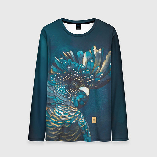 Мужской лонгслив Попугай акварельный - big picture / 3D-принт – фото 1