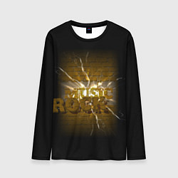 Мужской лонгслив Рок сквозь стену