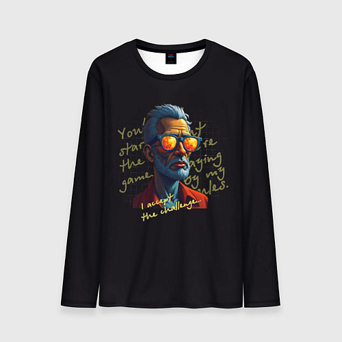 Мужской лонгслив Мои правила / 3D-принт – фото 1