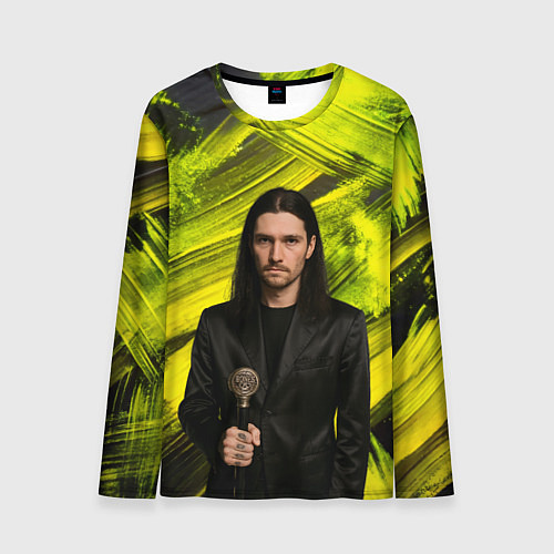 Мужской лонгслив Bones держит трость / 3D-принт – фото 1