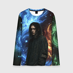 Лонгслив мужской Bones депрессивный стиль, цвет: 3D-принт