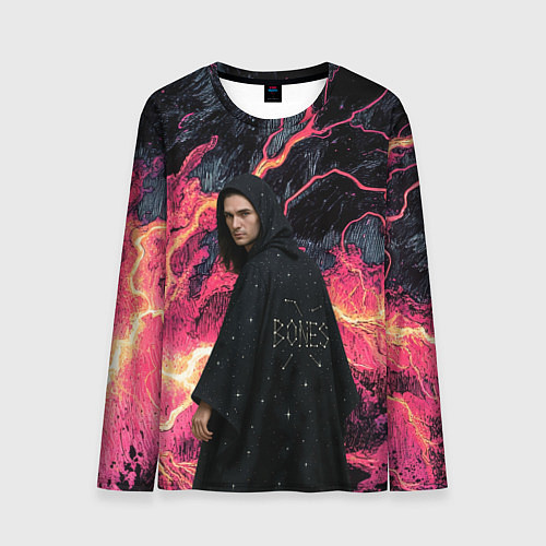 Мужской лонгслив Bones в мантии со звездами / 3D-принт – фото 1