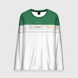 Мужской лонгслив Таблица Excel текстура