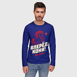 Лонгслив мужской Вперед кони ФК ЦСКА, цвет: 3D-принт — фото 2