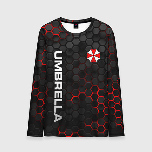 Мужской лонгслив Амбрелла - плиты с подсветкой / 3D-принт – фото 1