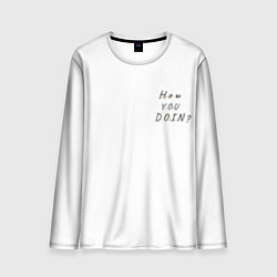 Мужской лонгслив Друзья художники - how you doin