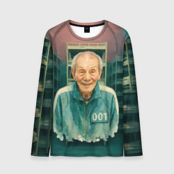 Лонгслив мужской Игра в кальмара игрок 001, цвет: 3D-принт