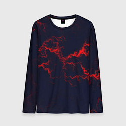 Мужской лонгслив Lightning red glow