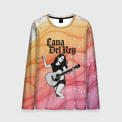 Лонгслив мужской Lana Del Rey в образе гитаристки, цвет: 3D-принт