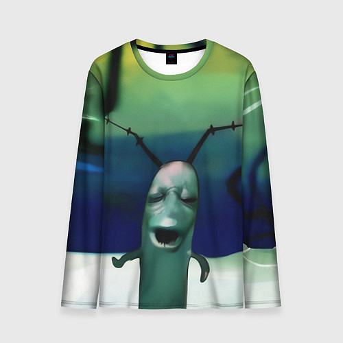 Мужской лонгслив Планктон страдает мем / 3D-принт – фото 1
