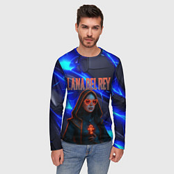 Лонгслив мужской Lana Del Rey киберпанк, цвет: 3D-принт — фото 2