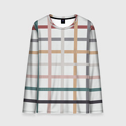 Мужской лонгслив Плетенка пастельная