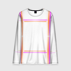 Мужской лонгслив Neon white orange pink