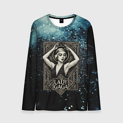 Лонгслив мужской Lady Gaga ретро, цвет: 3D-принт
