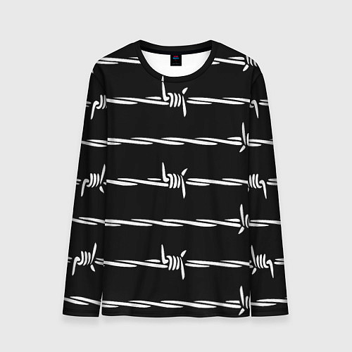Мужской лонгслив Проволока колючая / 3D-принт – фото 1