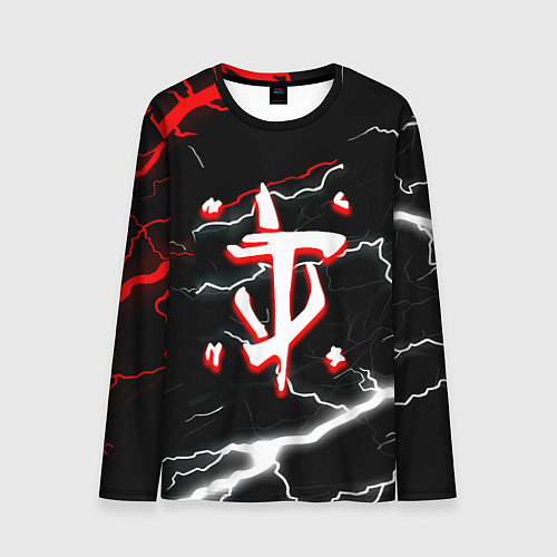 Мужской лонгслив Doom шторм текстура / 3D-принт – фото 1