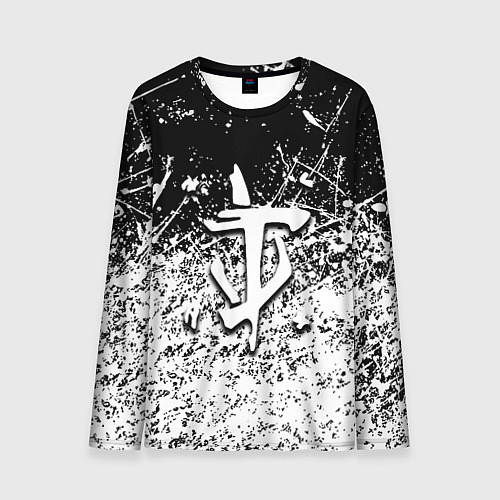 Мужской лонгслив Doom краски всплеск кисти / 3D-принт – фото 1