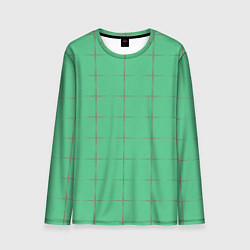 Лонгслив мужской Color green stripes, цвет: 3D-принт