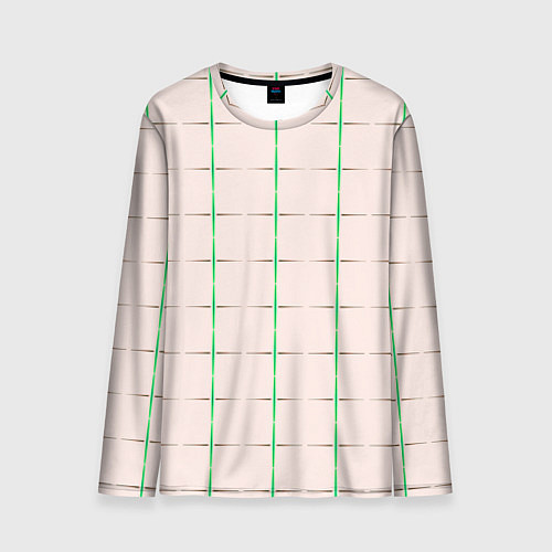 Мужской лонгслив Color white stripes / 3D-принт – фото 1