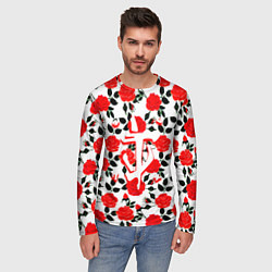 Лонгслив мужской Doom розы, цвет: 3D-принт — фото 2