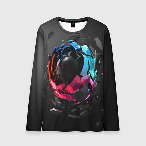Мужской лонгслив Abstract graphics / 3D-принт – фото 1