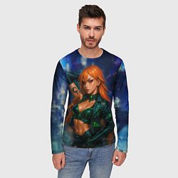 Лонгслив мужской Нами киберпанк реализм, цвет: 3D-принт — фото 2