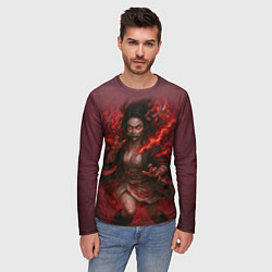 Лонгслив мужской Незуко Камадо реализм, цвет: 3D-принт — фото 2