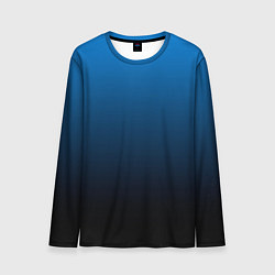 Лонгслив мужской Blue gradient, цвет: 3D-принт