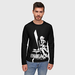 Лонгслив мужской Ичиго с мечом - Блич, цвет: 3D-принт — фото 2