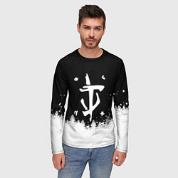 Лонгслив мужской Doom winter wild, цвет: 3D-принт — фото 2