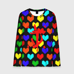 Мужской лонгслив Doom love pixel pattern