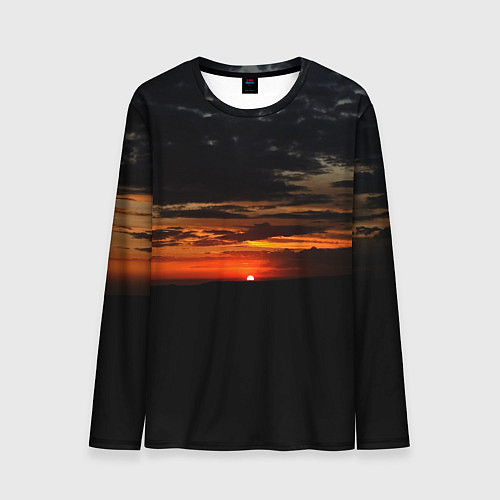 Мужской лонгслив Закат на плато / 3D-принт – фото 1