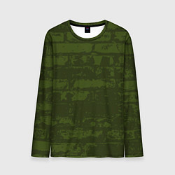 Лонгслив мужской Кирпичная стена, цвет: 3D-принт