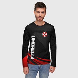 Лонгслив мужской Umbrella - спорт, цвет: 3D-принт — фото 2
