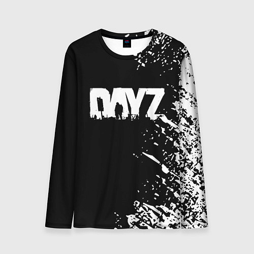 Мужской лонгслив Dayz брызги красок / 3D-принт – фото 1