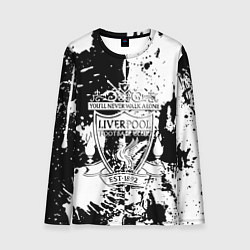 Лонгслив мужской Liverpool краски текстура, цвет: 3D-принт
