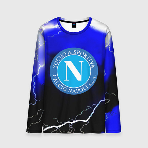 Мужской лонгслив Наполи шторм / 3D-принт – фото 1