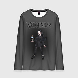 Лонгслив мужской Уэнсдей в стиле аниме, цвет: 3D-принт