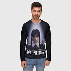 Лонгслив мужской Связаная Уэнсдэй с вещью Wednesday, цвет: 3D-принт — фото 2