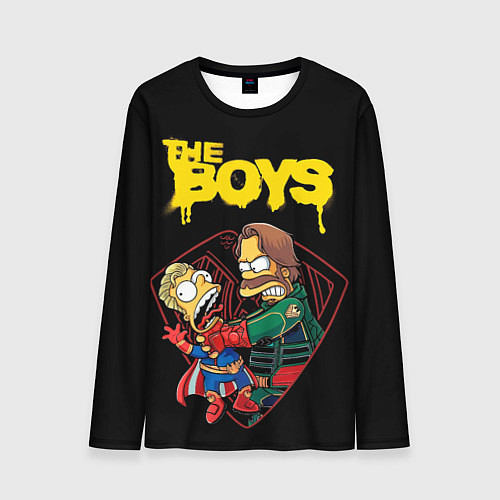 Мужской лонгслив Simpsons - the boys / 3D-принт – фото 1