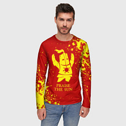 Лонгслив мужской Praise the sun - dark souls, цвет: 3D-принт — фото 2